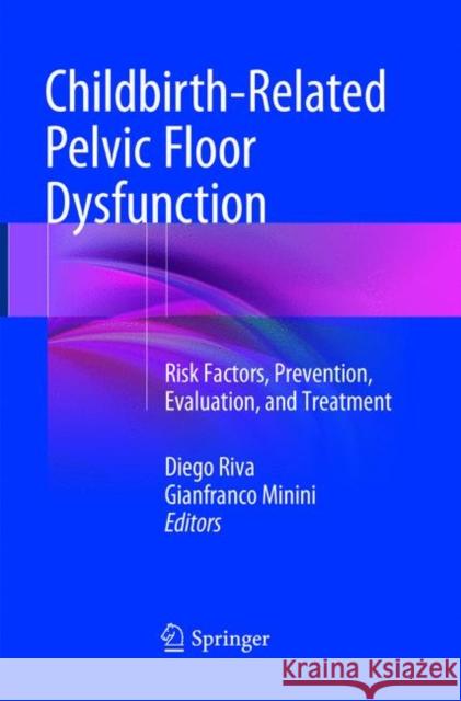 Childbirth-Related Pelvic Floor Dysfunction: Risk Factors, Prevention, Evaluation, and Treatment Riva, Diego 9783319792477 Springer International Publishing AG