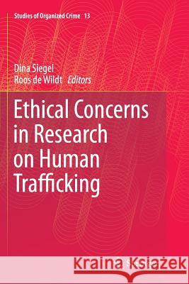 Ethical Concerns in Research on Human Trafficking Dina Siegel Roos de Wildt  9783319793467