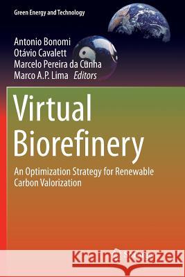 Virtual Biorefinery: An Optimization Strategy for Renewable Carbon Valorization Bonomi, Antonio 9783319798813 Springer International Publishing AG