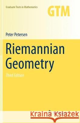 Riemannian Geometry Petersen, Peter 9783319799896 Springer