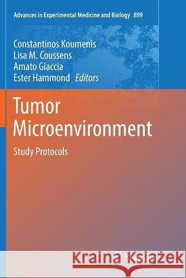 Tumor Microenvironment: Study Protocols Koumenis, Constantinos 9783319799933 Springer