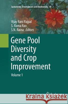 Gene Pool Diversity and Crop Improvement, Volume 1 Rajpal, Vijay Rani 9783319800721 Springer