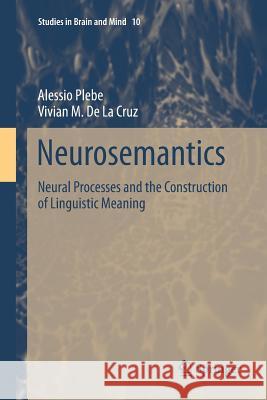 Neurosemantics: Neural Processes and the Construction of Linguistic Meaning Plebe, Alessio 9783319803753