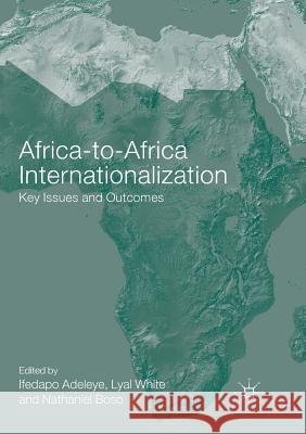 Africa-To-Africa Internationalization: Key Issues and Outcomes Adeleye, Ifedapo 9783319808680