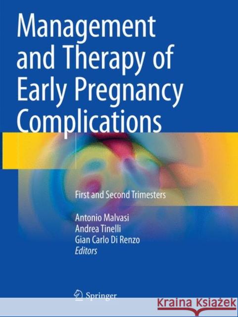 Management and Therapy of Early Pregnancy Complications: First and Second Trimesters Malvasi, Antonio 9783319810256