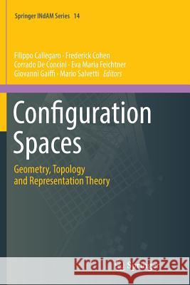 Configuration Spaces: Geometry, Topology and Representation Theory Callegaro, Filippo 9783319810690 Springer