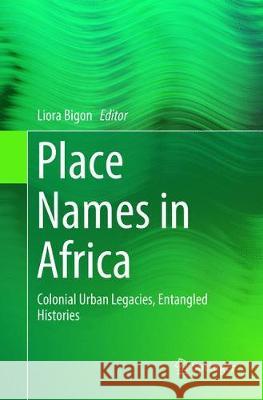 Place Names in Africa: Colonial Urban Legacies, Entangled Histories Bigon, Liora 9783319812977