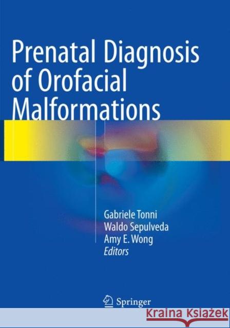 Prenatal Diagnosis of Orofacial Malformations Gabriele Tonni Waldo Sepulveda Amy E. Wong 9783319813059 Springer