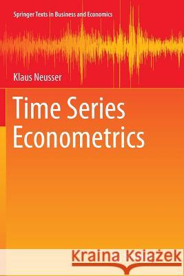 Time Series Econometrics Klaus Neusser 9783319813875 Springer