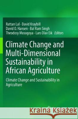 Climate Change and Multi-Dimensional Sustainability in African Agriculture: Climate Change and Sustainability in Agriculture Lal, Rattan 9783319823041
