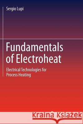 Fundamentals of Electroheat: Electrical Technologies for Process Heating Lupi, Sergio 9783319834207 Springer