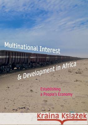 Multinational Interest & Development in Africa: Establishing a People's Economy Bijaoui, Ilan 9783319840468