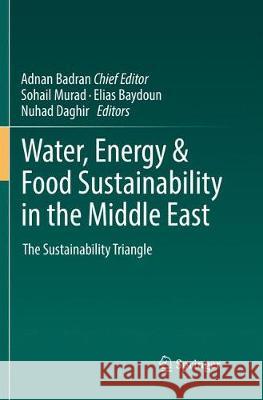 Water, Energy & Food Sustainability in the Middle East: The Sustainability Triangle Badran, Adnan 9783319840482