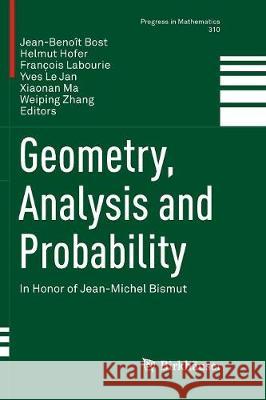Geometry, Analysis and Probability: In Honor of Jean-Michel Bismut Bost, Jean-Benoît 9783319842059