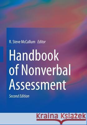 Handbook of Nonverbal Assessment R. Steve McCallum 9783319844398 Springer