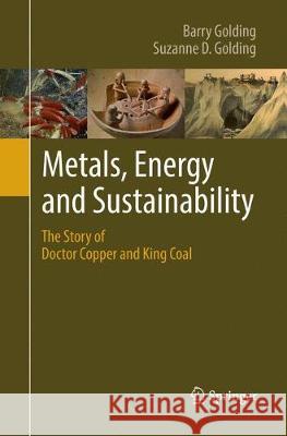 Metals, Energy and Sustainability: The Story of Doctor Copper and King Coal Golding, Barry 9783319845869 Springer