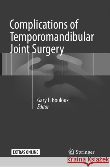 Complications of Temporomandibular Joint Surgery  9783319845999 Springer