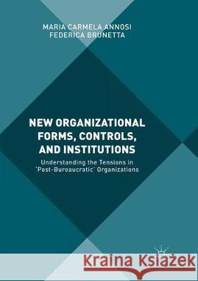 New Organizational Forms, Controls, and Institutions: Understanding the Tensions in 'Post-Bureaucratic' Organizations Annosi, Maria Carmela 9783319854700 Palgrave MacMillan