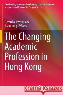 The Changing Academic Profession in Hong Kong Gerard a. Postiglione Jisun Jung 9783319860022 Springer