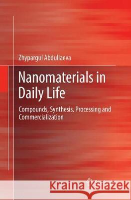 Nanomaterials in Daily Life: Compounds, Synthesis, Processing and Commercialization Abdullaeva, Zhypargul 9783319861067 Springer