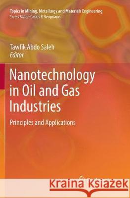 Nanotechnology in Oil and Gas Industries: Principles and Applications Saleh, Tawfik Abdo 9783319869032