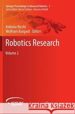 Robotics Research: Volume 2 Bicchi, Antonio 9783319869599 Springer