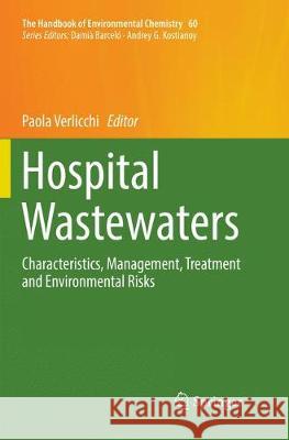 Hospital Wastewaters: Characteristics, Management, Treatment and Environmental Risks Verlicchi, Paola 9783319872483 Springer