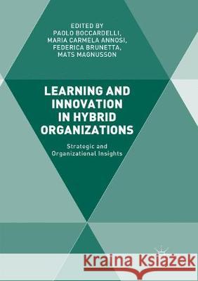 Learning and Innovation in Hybrid Organizations: Strategic and Organizational Insights Boccardelli, Paolo 9783319873190 Palgrave MacMillan