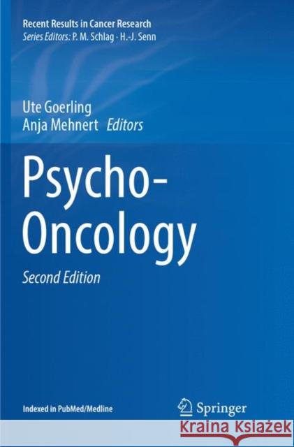 Psycho-Oncology Ute Goerling Anja Mehnert 9783319877686 Springer