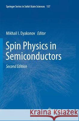 Spin Physics in Semiconductors Mikhail I. Dyakonov 9783319880280 Springer
