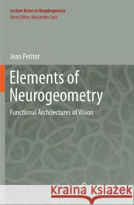 Elements of Neurogeometry: Functional Architectures of Vision Petitot, Jean 9783319880631