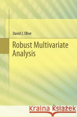 Robust Multivariate Analysis David J 9783319885711 Springer