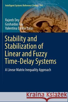 Stability and Stabilization of Linear and Fuzzy Time-Delay Systems: A Linear Matrix Inequality Approach Dey, Rajeeb 9783319888927 Springer