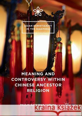 Meaning and Controversy Within Chinese Ancestor Religion Batairwa Kubuya, Paulin 9783319889542 Palgrave MacMillan