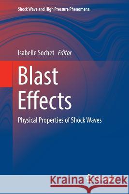 Blast Effects: Physical Properties of Shock Waves Sochet, Isabelle 9783319889993 Springer