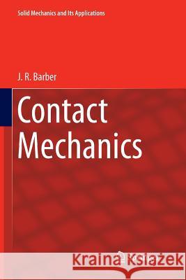 Contact Mechanics J. R. Barber 9783319890173 Springer
