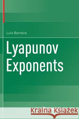 Lyapunov Exponents Luis Barreira 9783319890555 Birkhauser