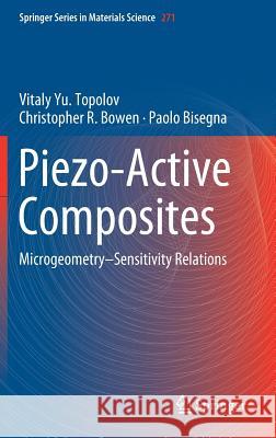 Piezo-Active Composites: Microgeometry-Sensitivity Relations Topolov, Vitaly Yu 9783319939278