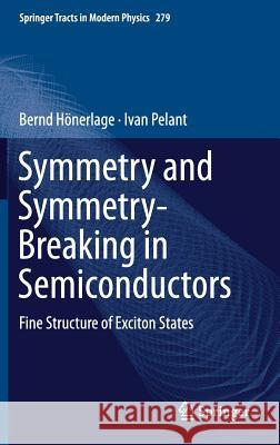 Symmetry and Symmetry-Breaking in Semiconductors: Fine Structure of Exciton States Hönerlage, Bernd 9783319942346 Springer