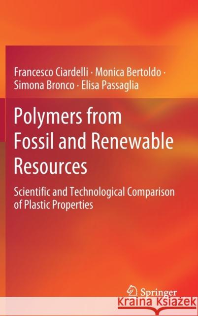 Polymers from Fossil and Renewable Resources: Scientific and Technological Comparison of Plastic Properties Ciardelli, Francesco 9783319944326 Springer