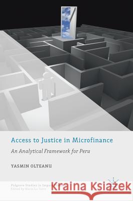 Access to Justice in Microfinance: An Analytical Framework for Peru Olteanu, Yasmin 9783319953236 Palgrave MacMillan