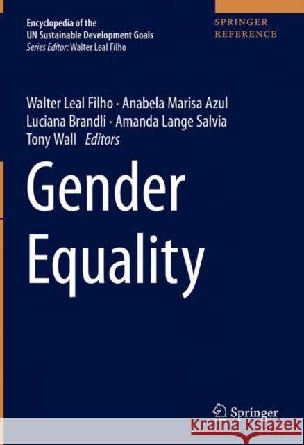 Gender Equality Walter Lea Ulisses Azeiteiro Anabela Marisa Azul 9783319956862 Springer