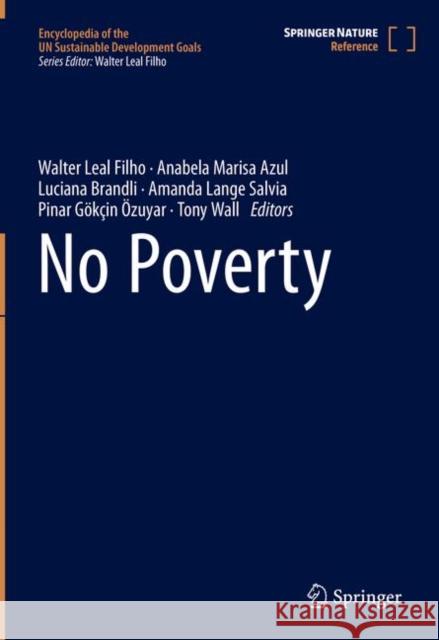 No Poverty Walter Lea Ulisses Azeiteiro Anabela Marisa Azul 9783319957135 Springer