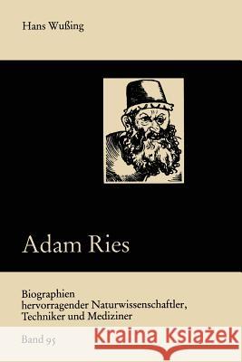 Adam Ries Hans Wussing 9783322006875 Vieweg+teubner Verlag