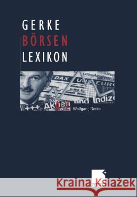 Gerke Börsen Lexikon Wolfgang Gerke 9783322826329 Gabler Verlag