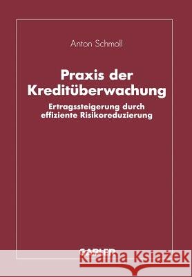 Praxis Der Kreditüberwachung: Ertragssteigerung Durch Effiziente Risikoreduzierung Schmoll, Anton 9783322870575