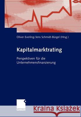 Kapitalmarktrating: Perspektiven Für Die Unternehmensfinanzierung Everling, Oliver 9783322890269