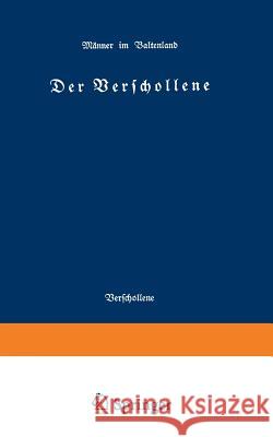 Der Verschollene Lene Bertelsmann 9783322981196