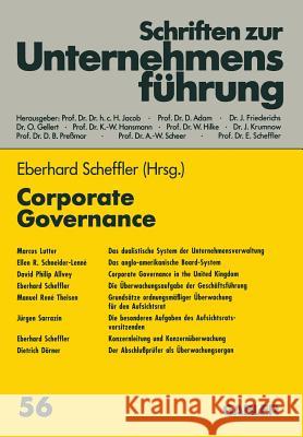Corporate Governance Eberhard Scheffler 9783322991850 Gabler Verlag