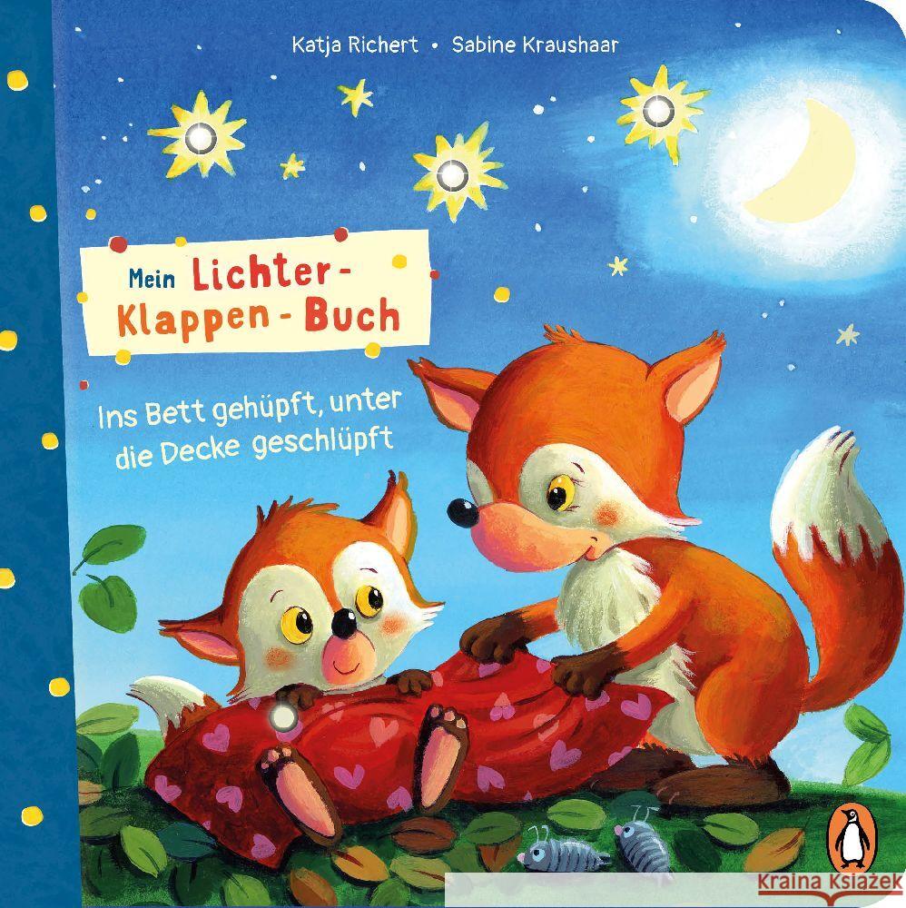 Mein Lichter-Klappen-Buch - Ins Bett gehüpft, unter die Decke geschlüpft Richert, Katja 9783328302728 Penguin Junior